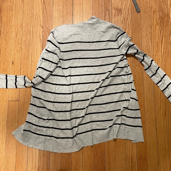 Express Grey and Black Striped Cardigan - Size S - Picture 3 of 4